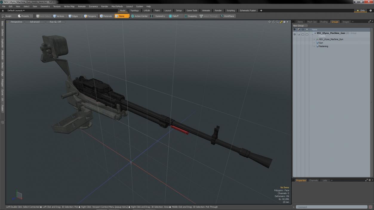 3D NSV Utyos Machine Gun