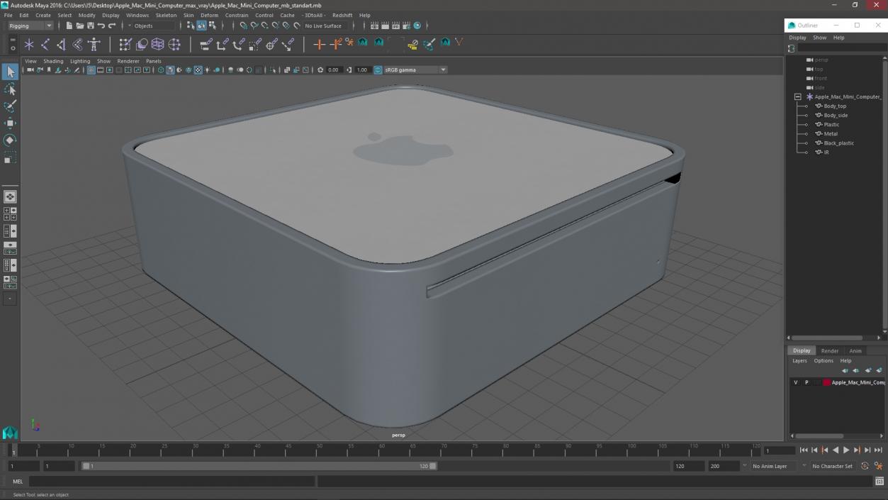 3D Apple Mac Mini Computer model