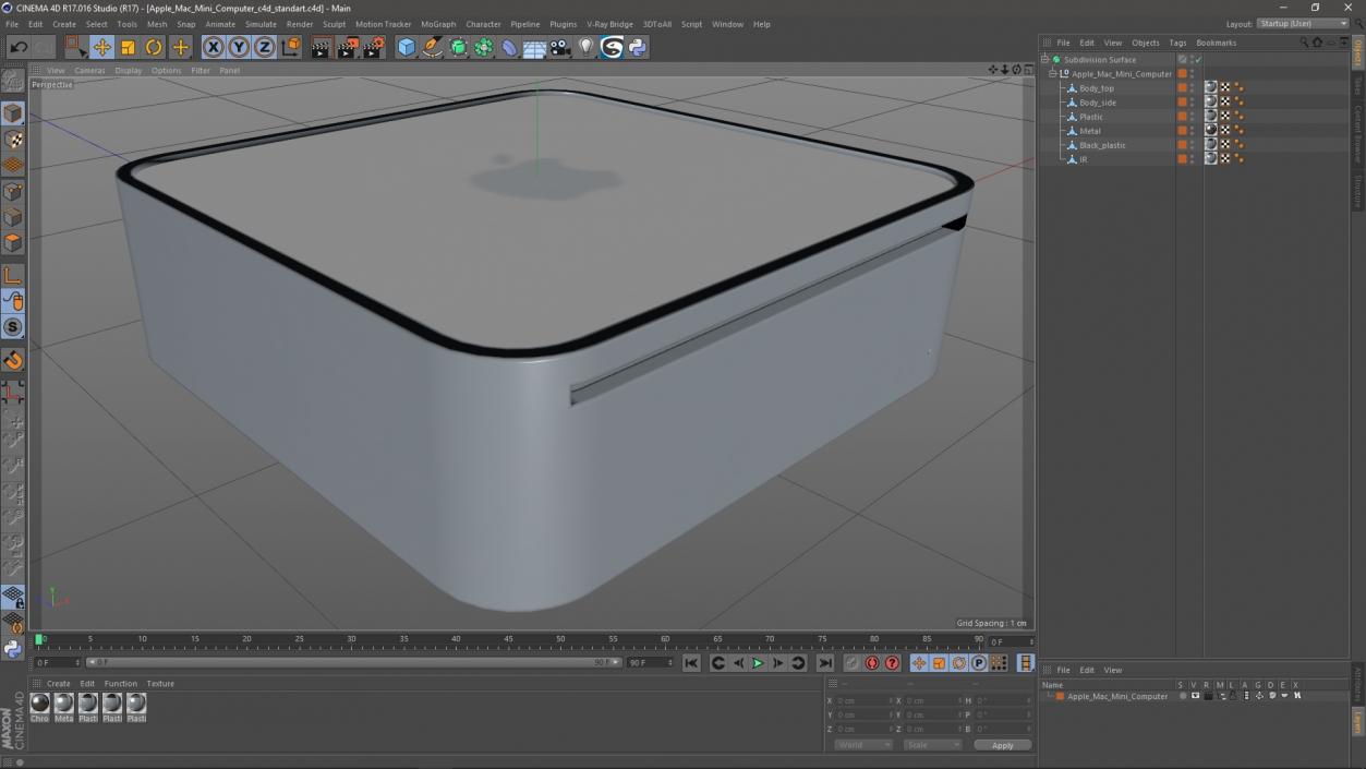 3D Apple Mac Mini Computer model