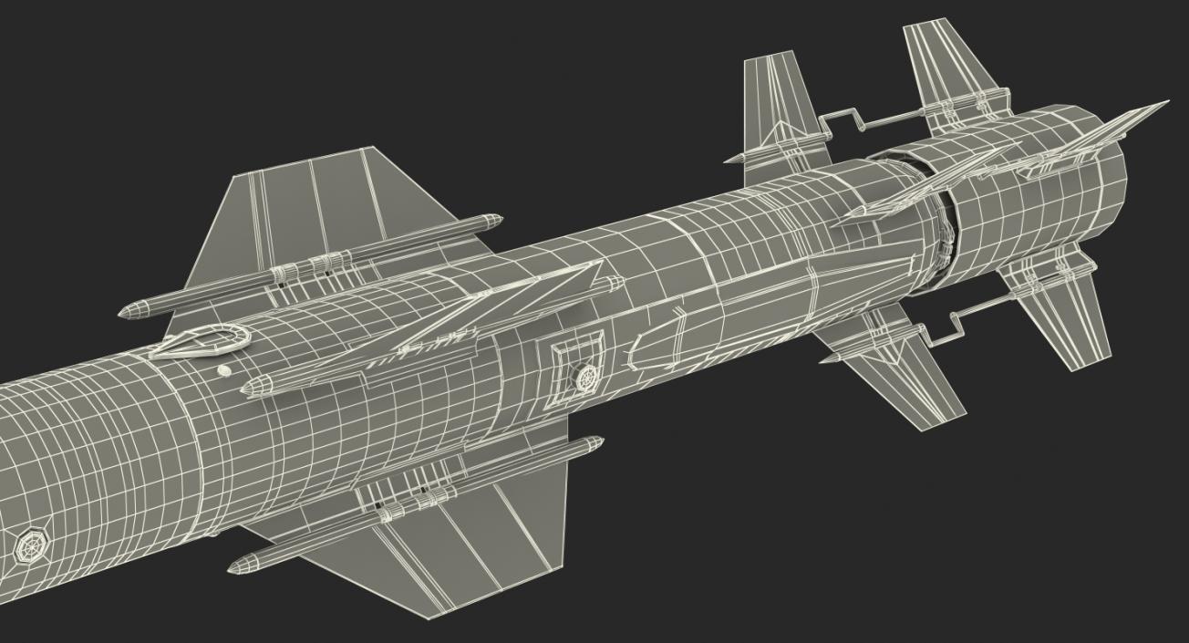 3D model AGM UGM RGM 84 Harpoon Anti Ship Missile