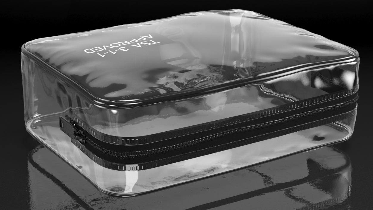 3D model Clear Zip Lock Bag Airline Approved