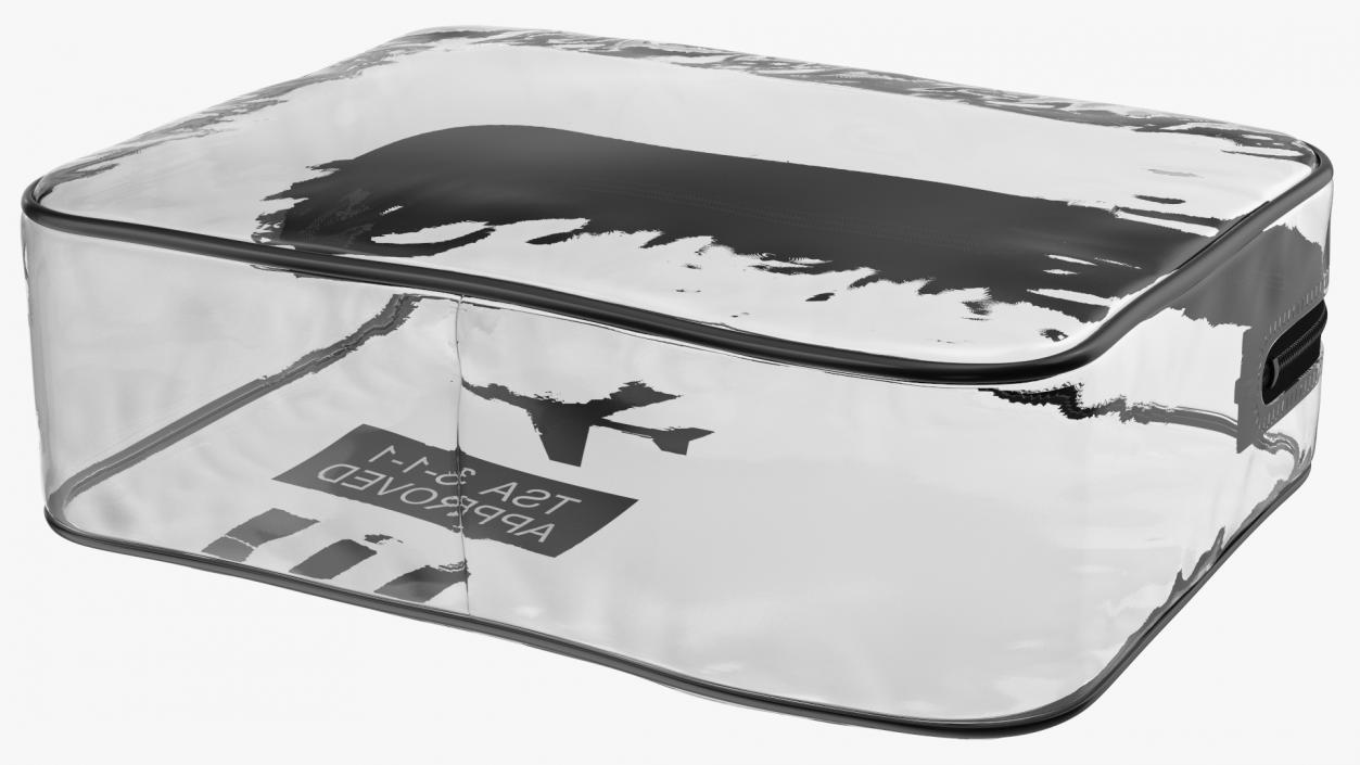 3D model Clear Zip Lock Bag Airline Approved