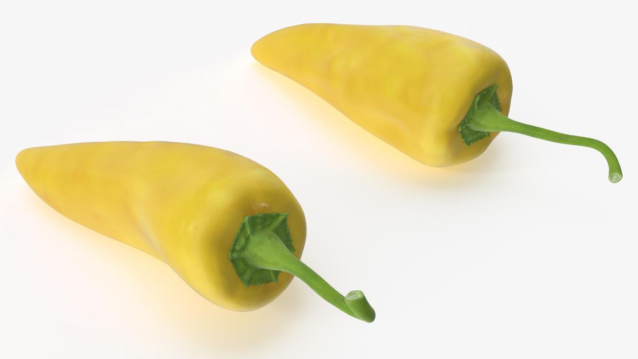 Yellow Chili Pepper(1) 3D