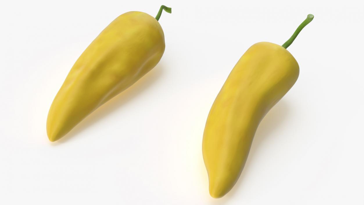 Yellow Chili Pepper(1) 3D