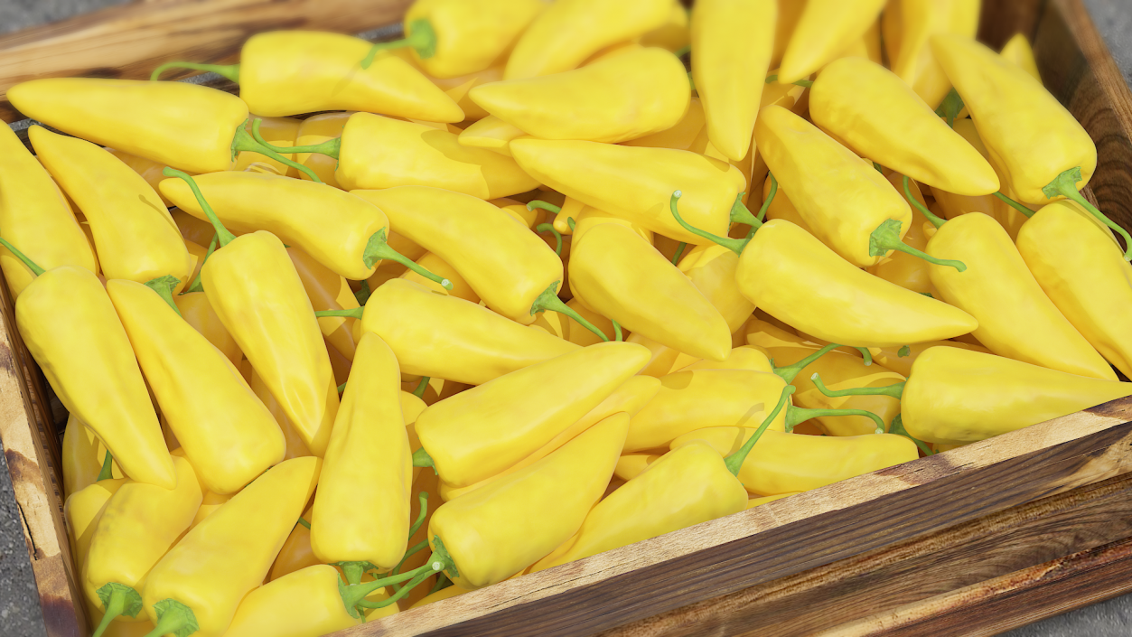 Yellow Chili Pepper(1) 3D