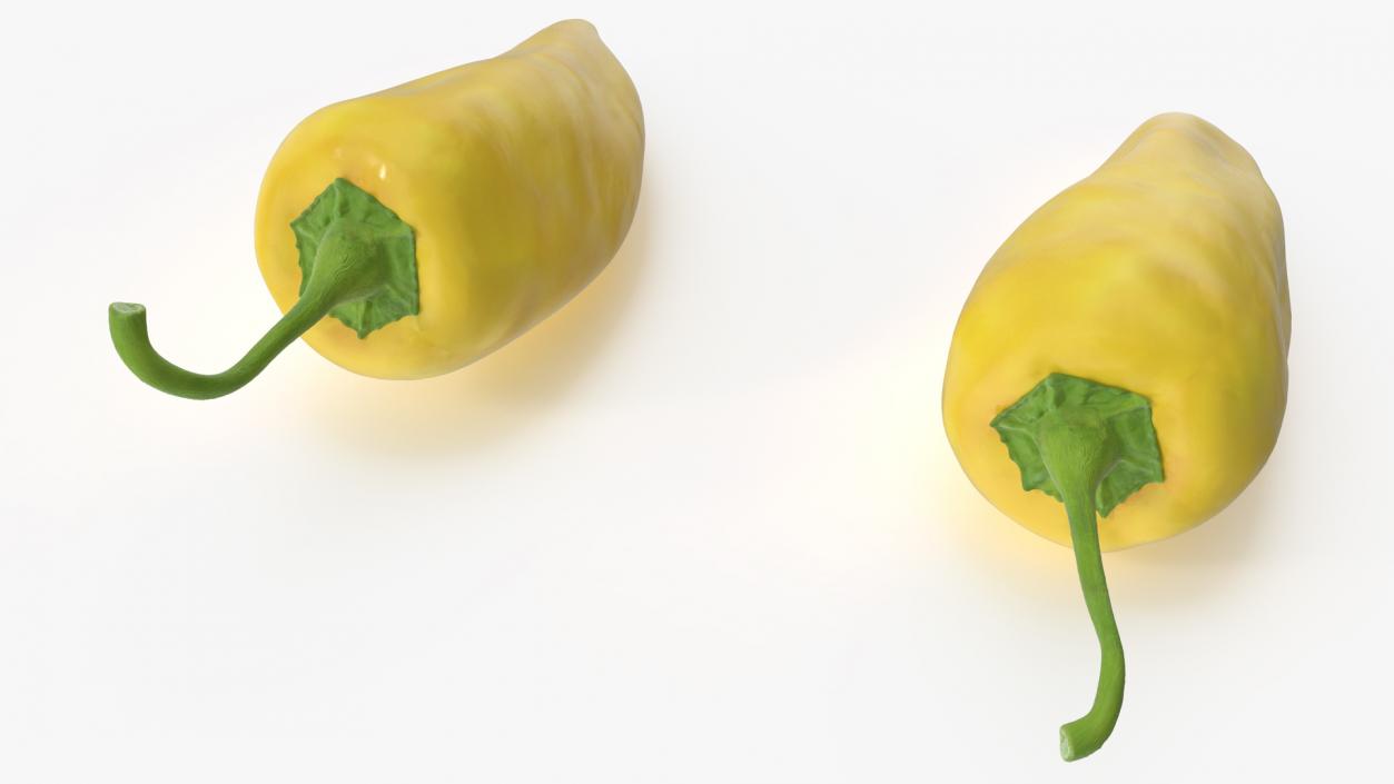 Yellow Chili Pepper(1) 3D