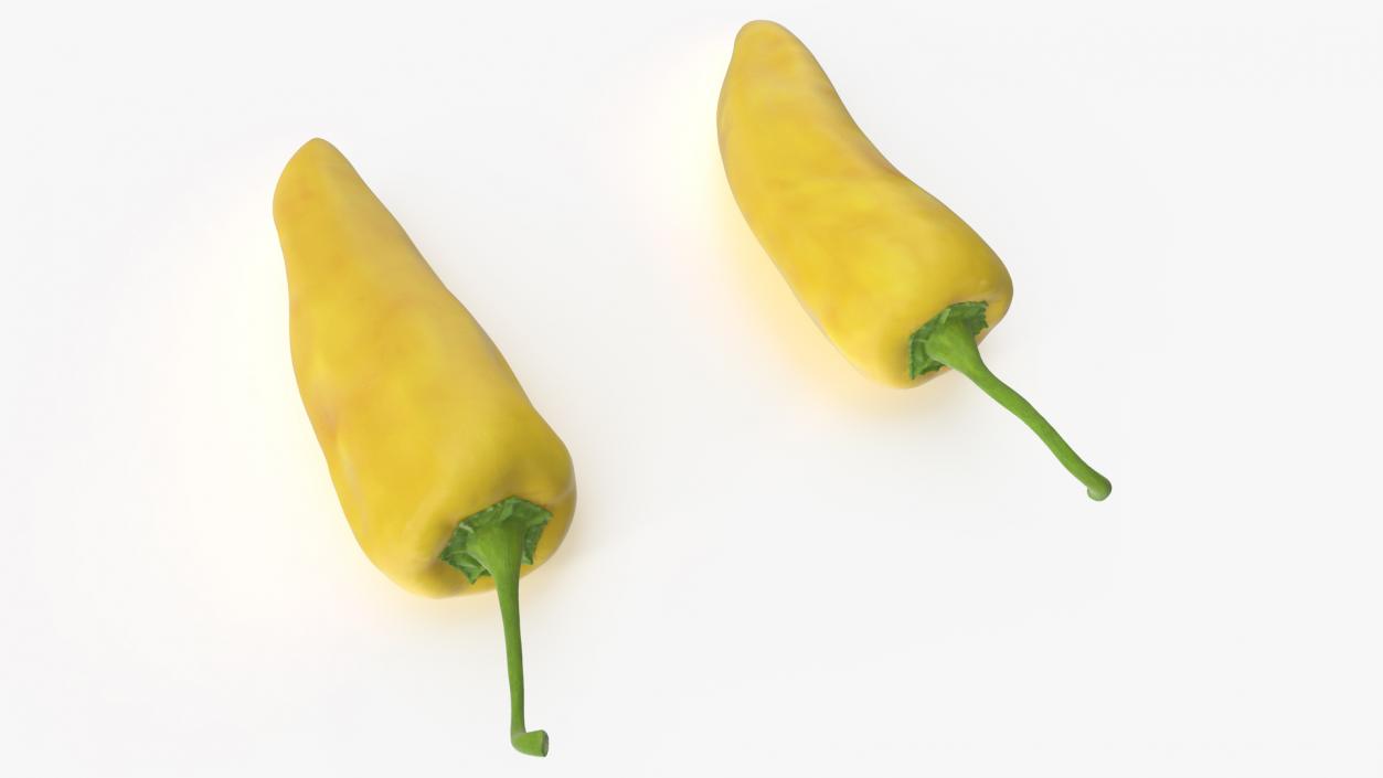 Yellow Chili Pepper(1) 3D