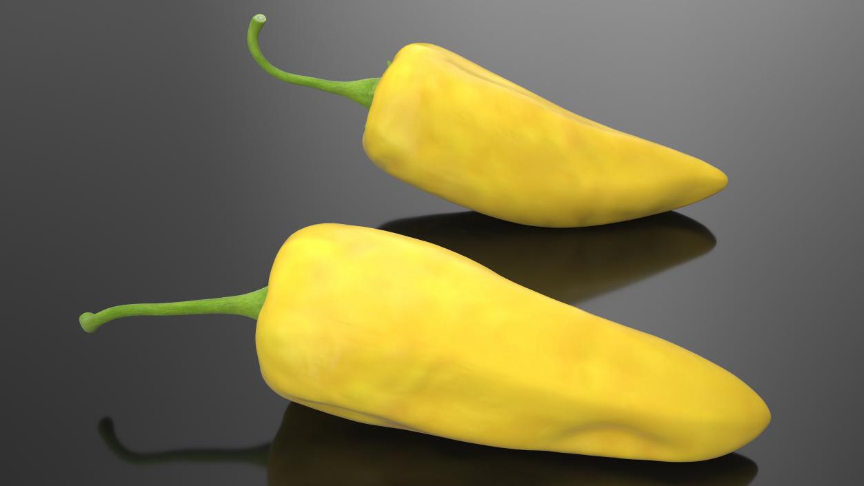 Yellow Chili Pepper(1) 3D