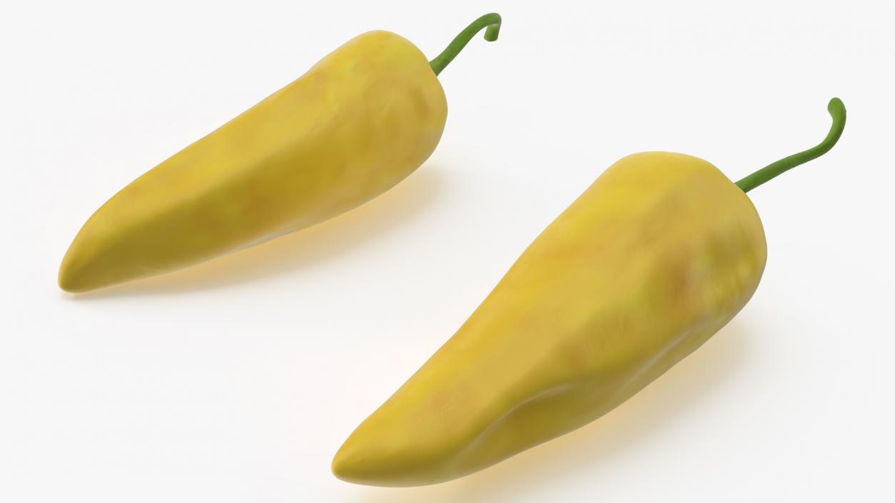 Yellow Chili Pepper(1) 3D