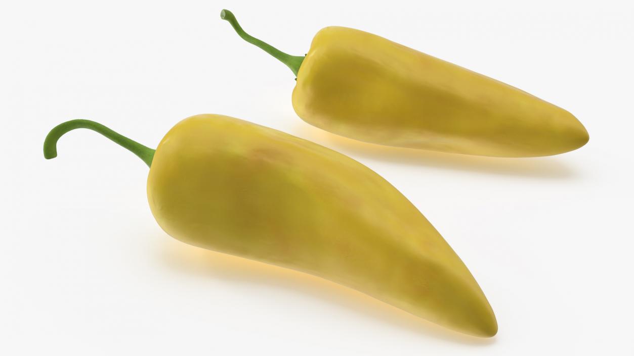 Yellow Chili Pepper(1) 3D