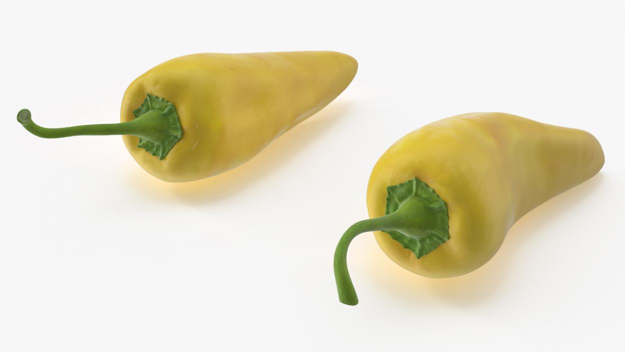 Yellow Chili Pepper(1) 3D