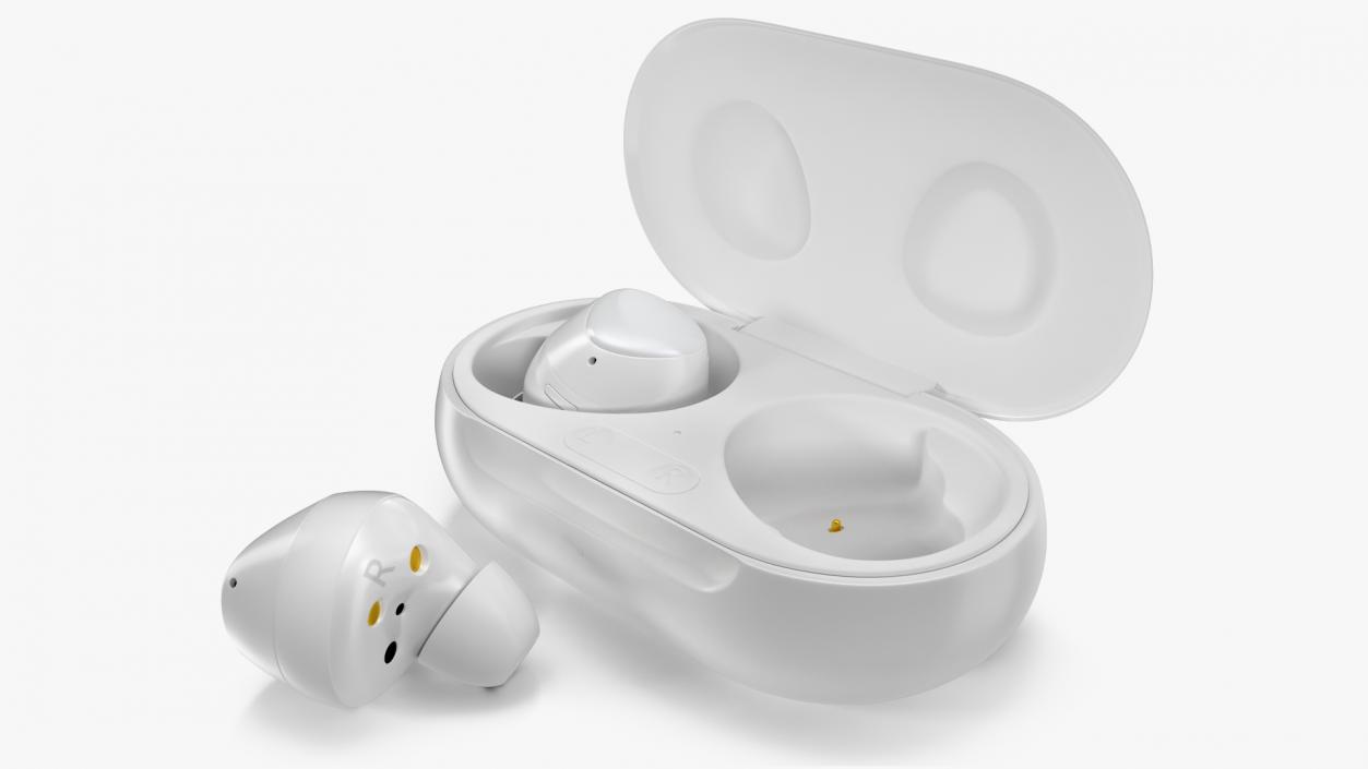 Samsung Galaxy Buds Plus with Charging Case White 3D model