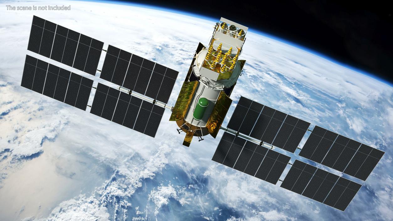 Satellite GLONASS-M 3D model