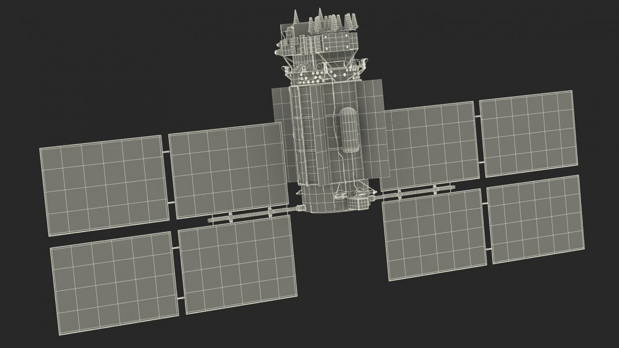 Satellite GLONASS-M 3D model