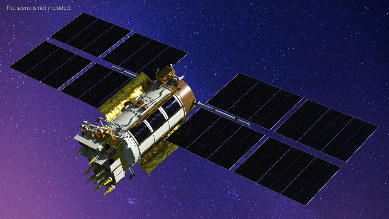 Satellite GLONASS-M 3D model