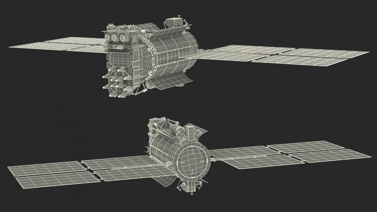 Satellite GLONASS-M 3D model