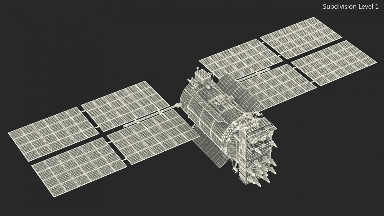 Satellite GLONASS-M 3D model