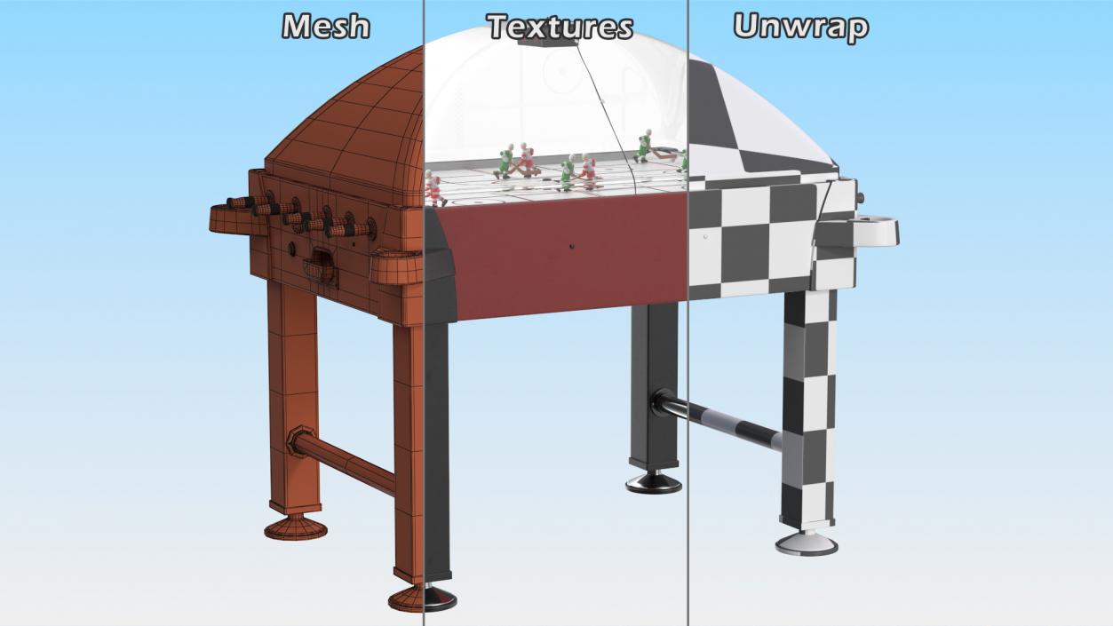 3D Stick Hockey Table model