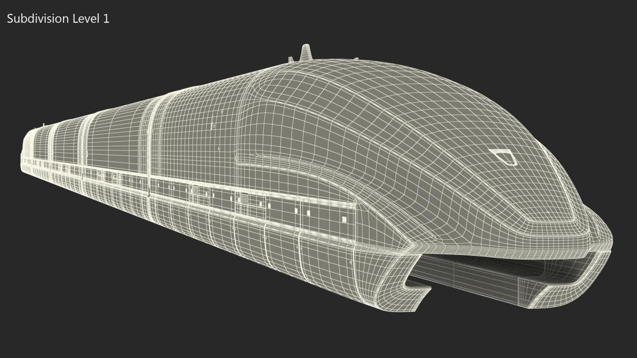 3D China Railway Maglev Train 2 model