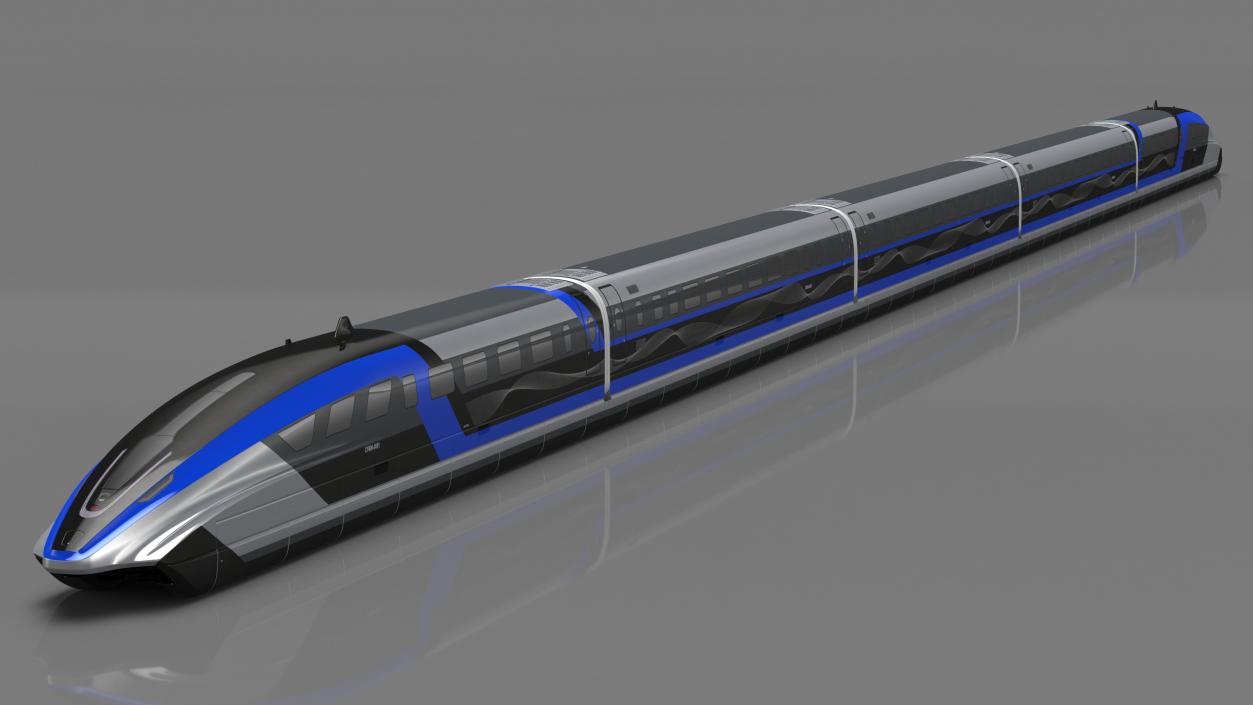 3D China Railway Maglev Train 2 model