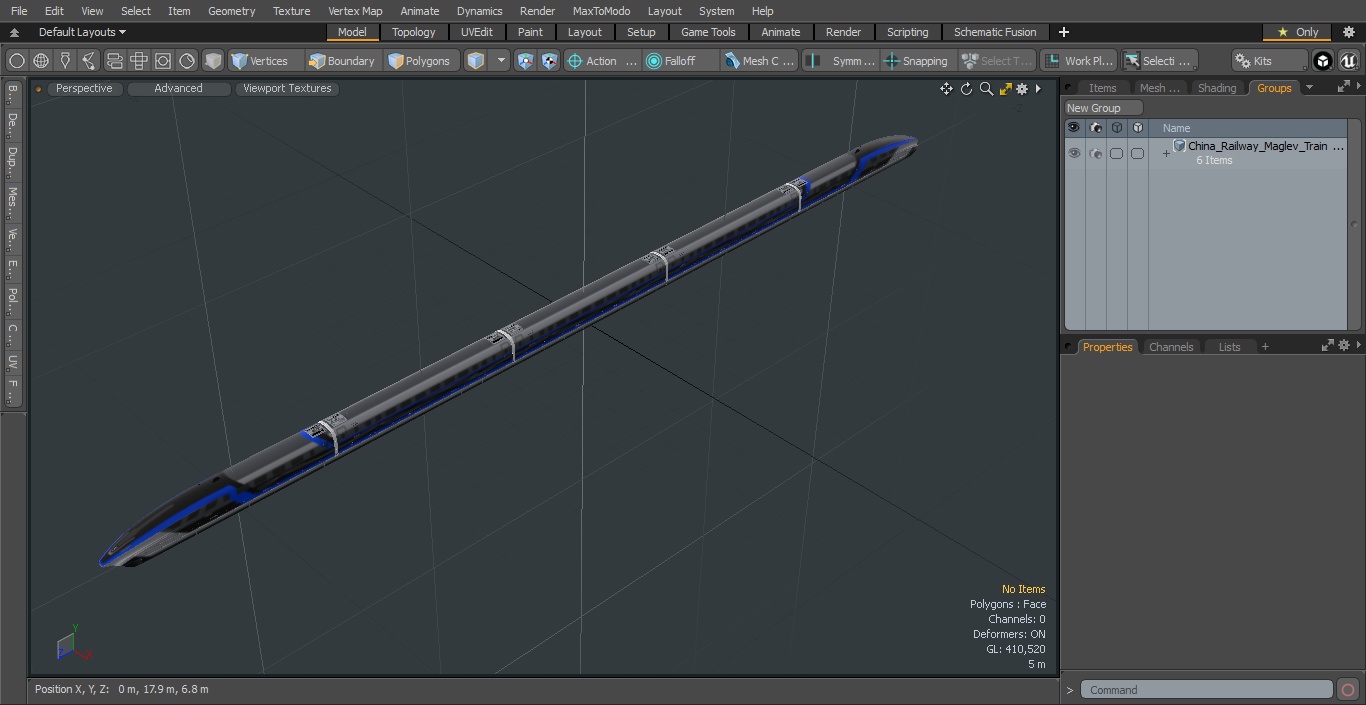 3D China Railway Maglev Train 2 model