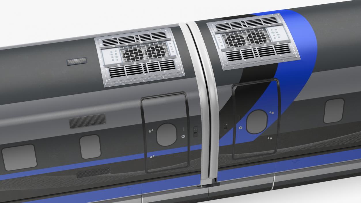 3D China Railway Maglev Train 2 model