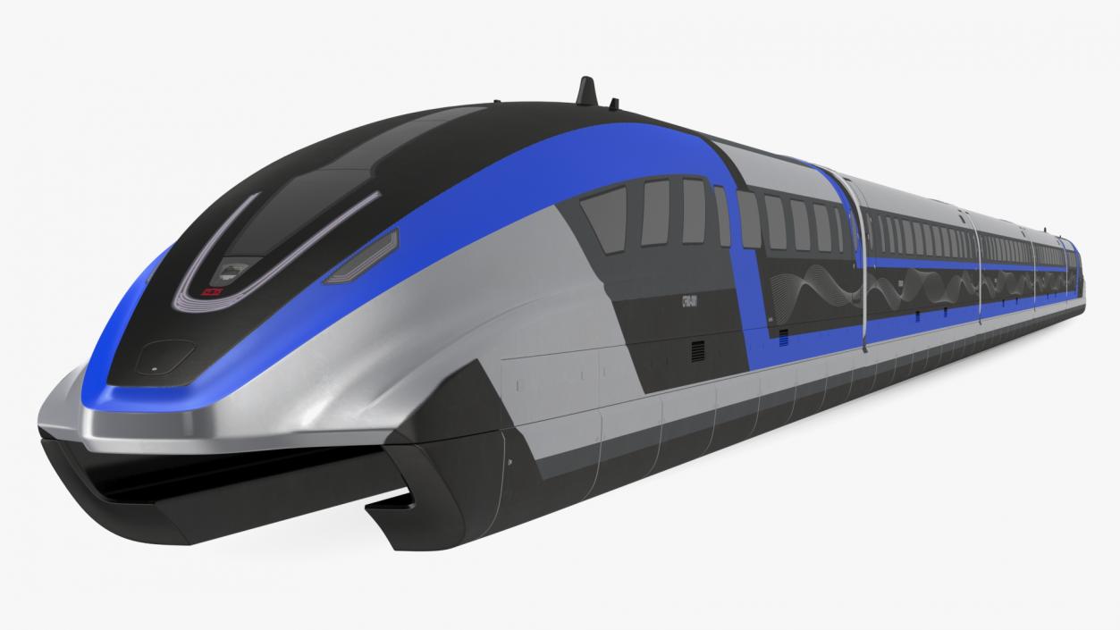 3D China Railway Maglev Train 2 model