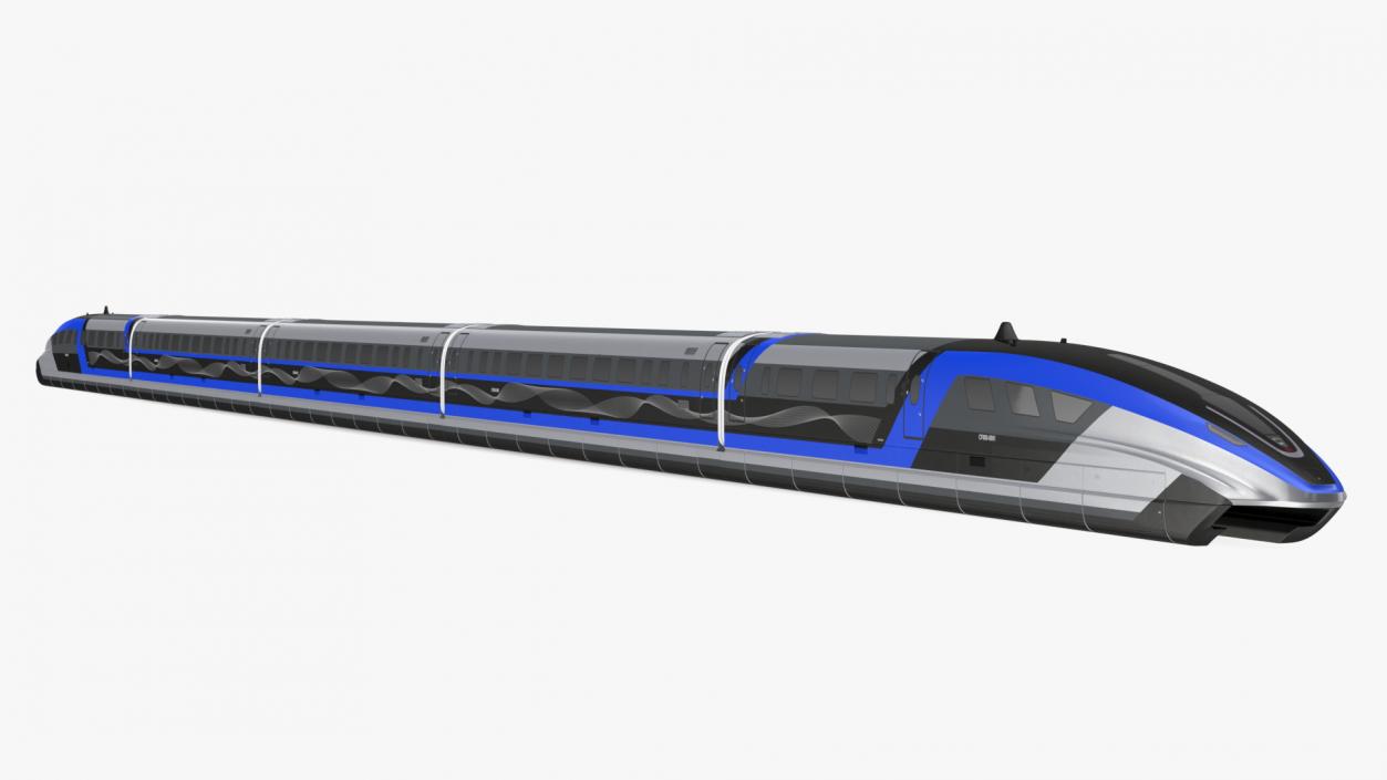 3D China Railway Maglev Train 2 model