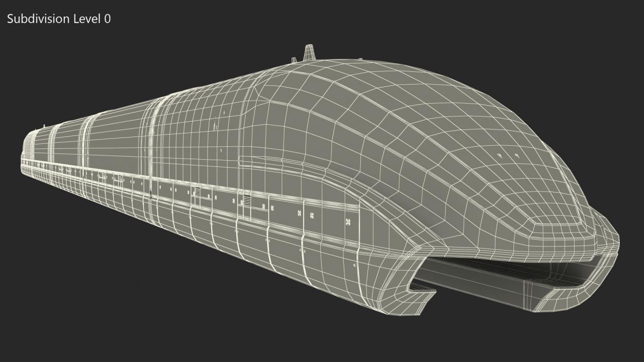 3D China Railway Maglev Train 2 model