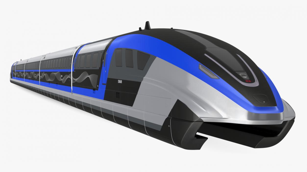 3D China Railway Maglev Train 2 model