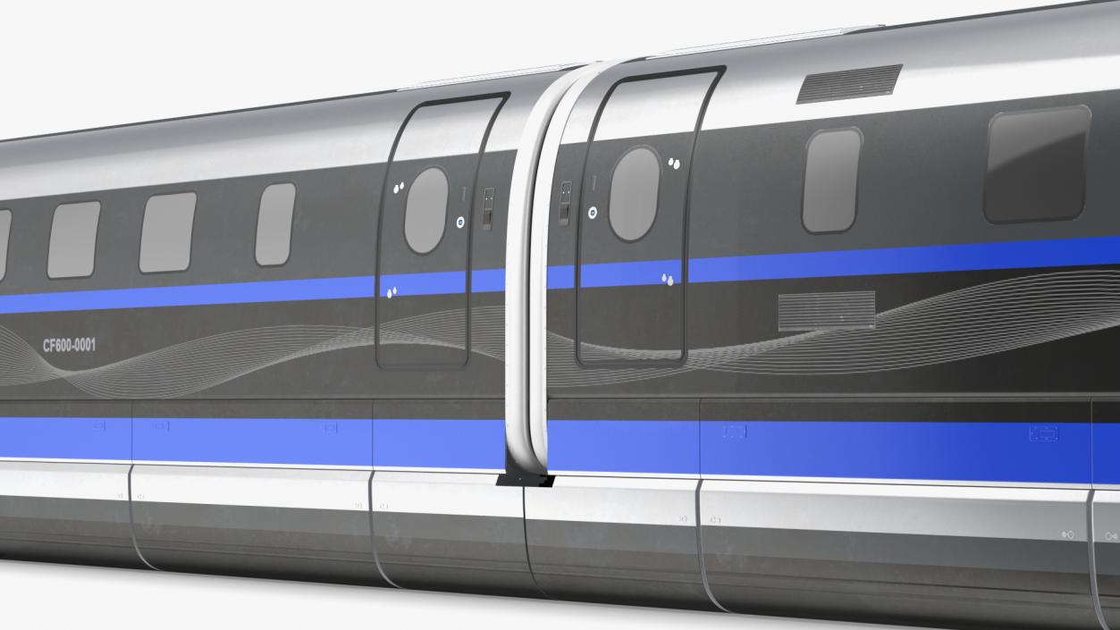 3D China Railway Maglev Train 2 model