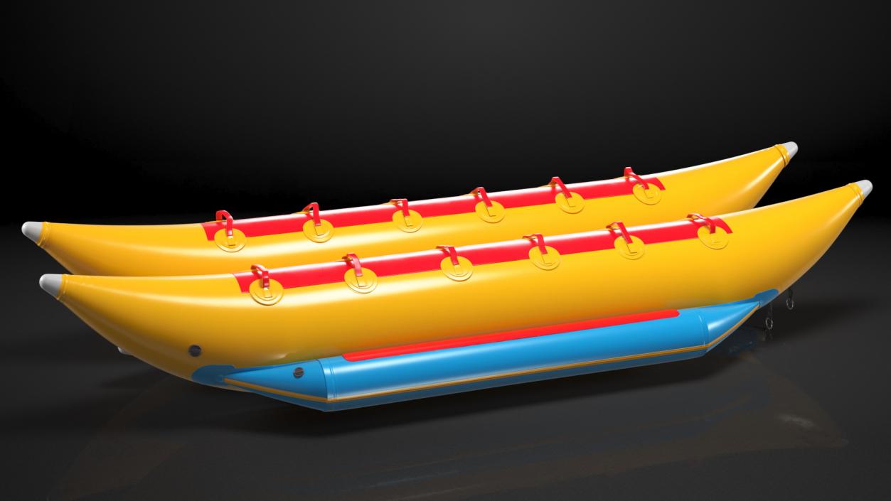 3D Banana Boat Double model