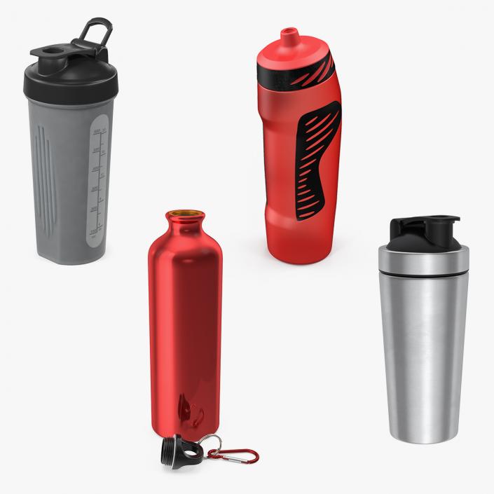 Sport Bottles Collection 3D model