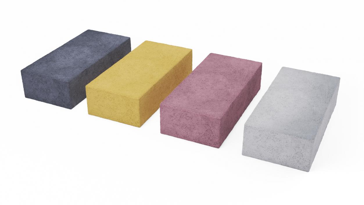 3D Solid Sand Lime Bricks Set