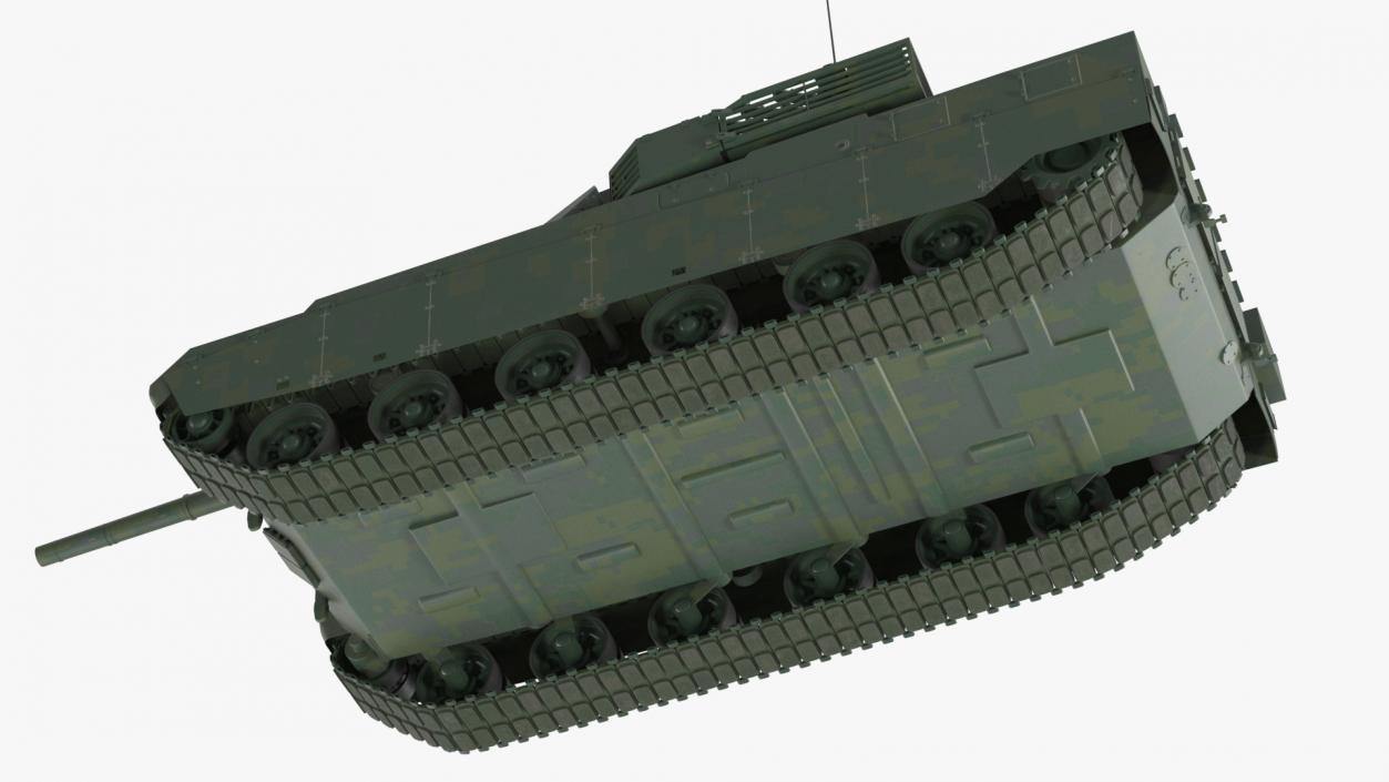 Chinese Tank for Forest Battlefield Rigged 3D