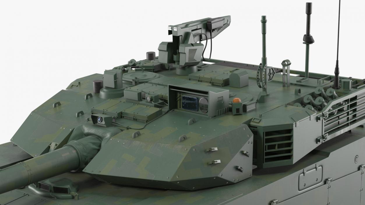 Chinese Tank for Forest Battlefield Rigged 3D