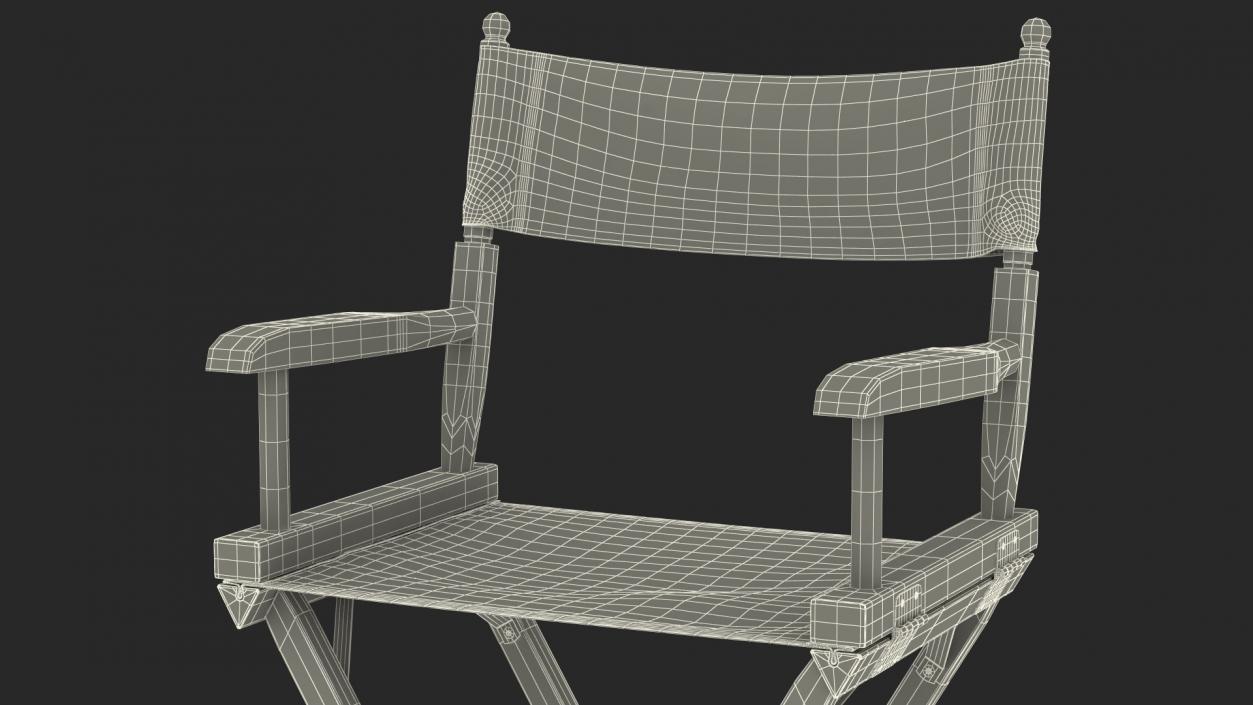 3D model Tall Folding Chair Mockup