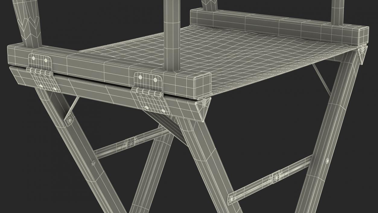 3D model Tall Folding Chair Mockup