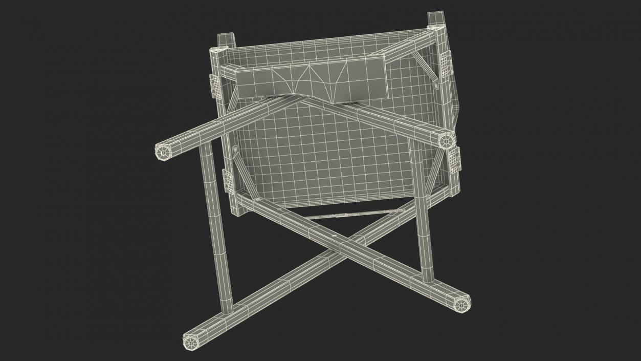 3D model Tall Folding Chair Mockup