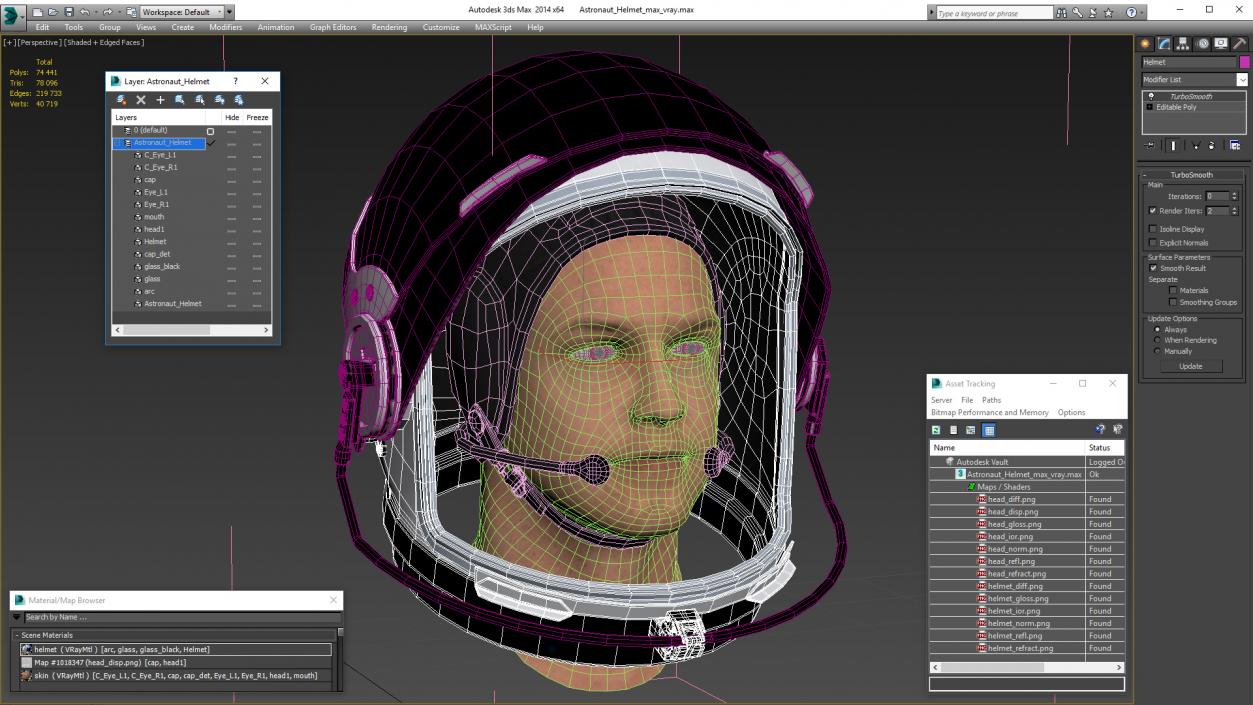 3D Astronaut Helmet