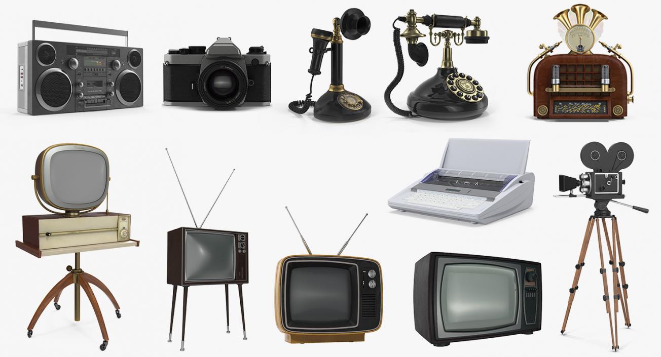 3D model Retro Electronics Collection 4