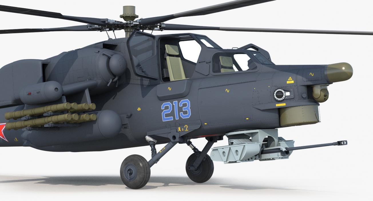 3D model Attack Helicopter MI-28H Havoc