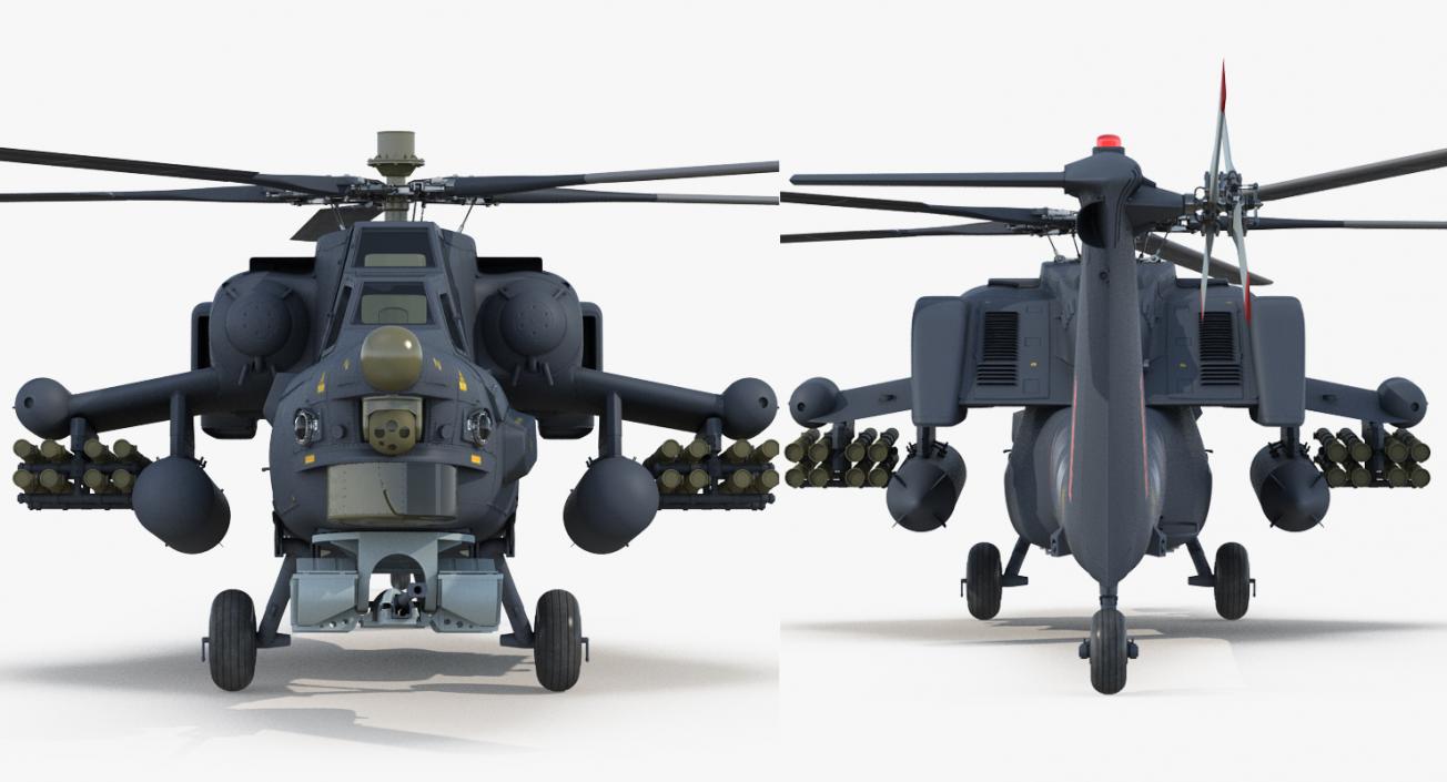 3D model Attack Helicopter MI-28H Havoc