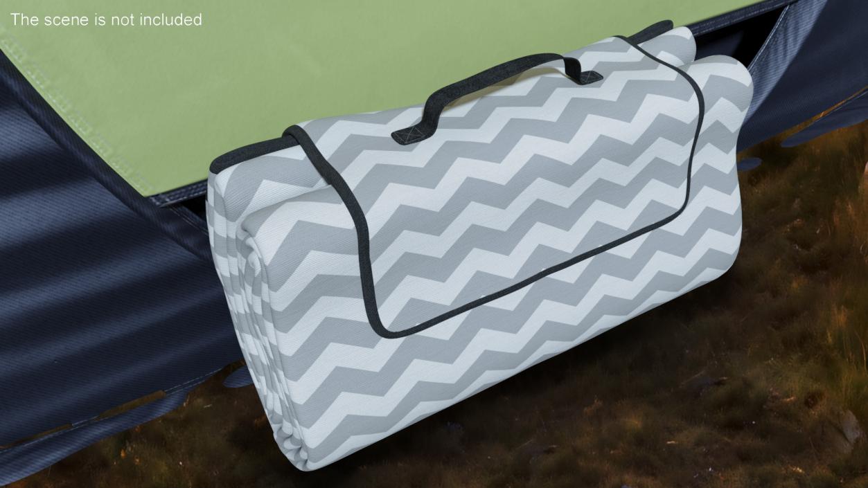 3D model Camping Mattress Beach Blanket