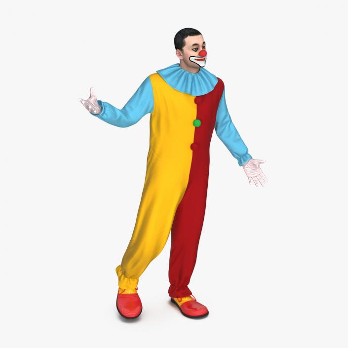 3D Circus Clown Standing Pose