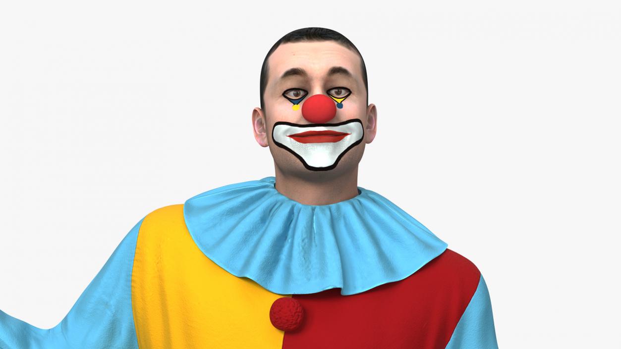 3D Circus Clown Standing Pose