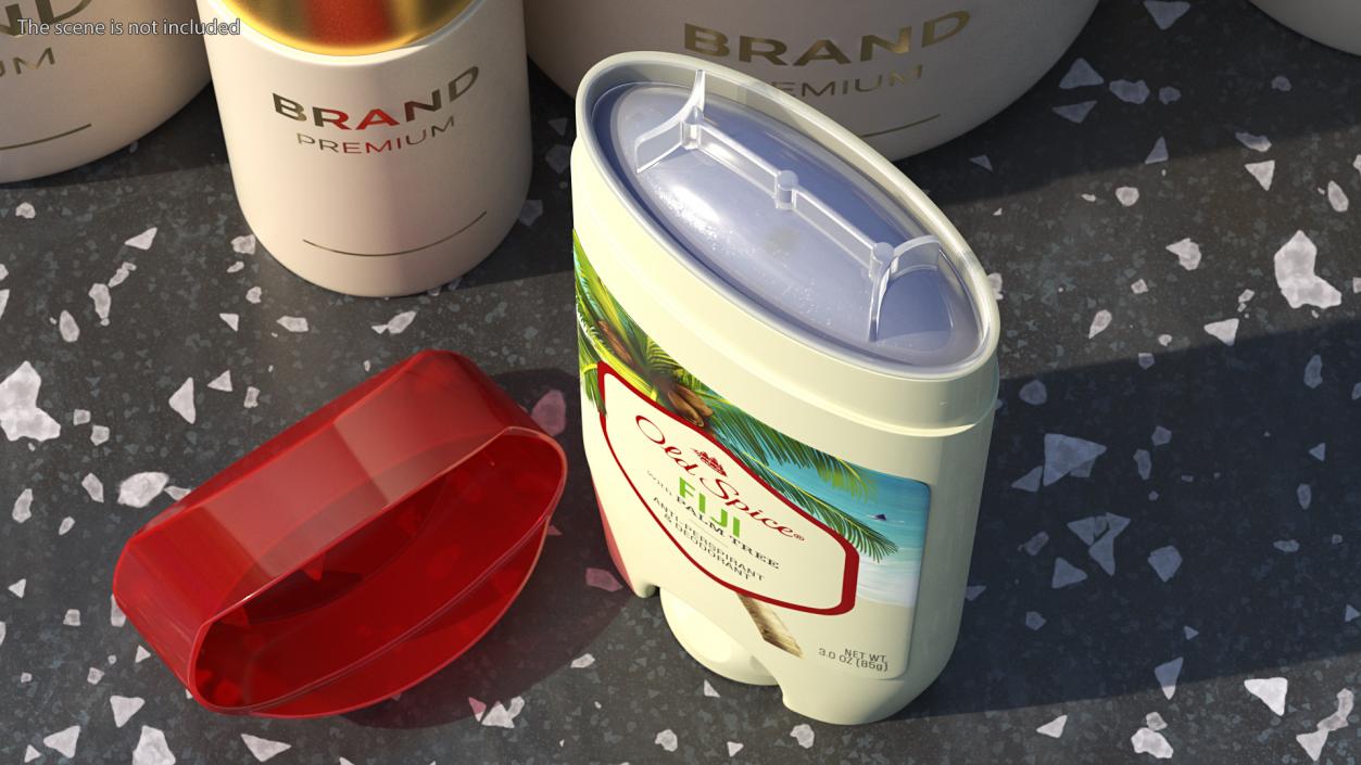 Old Spice Deodorant for Men Fiji Opened 3D model