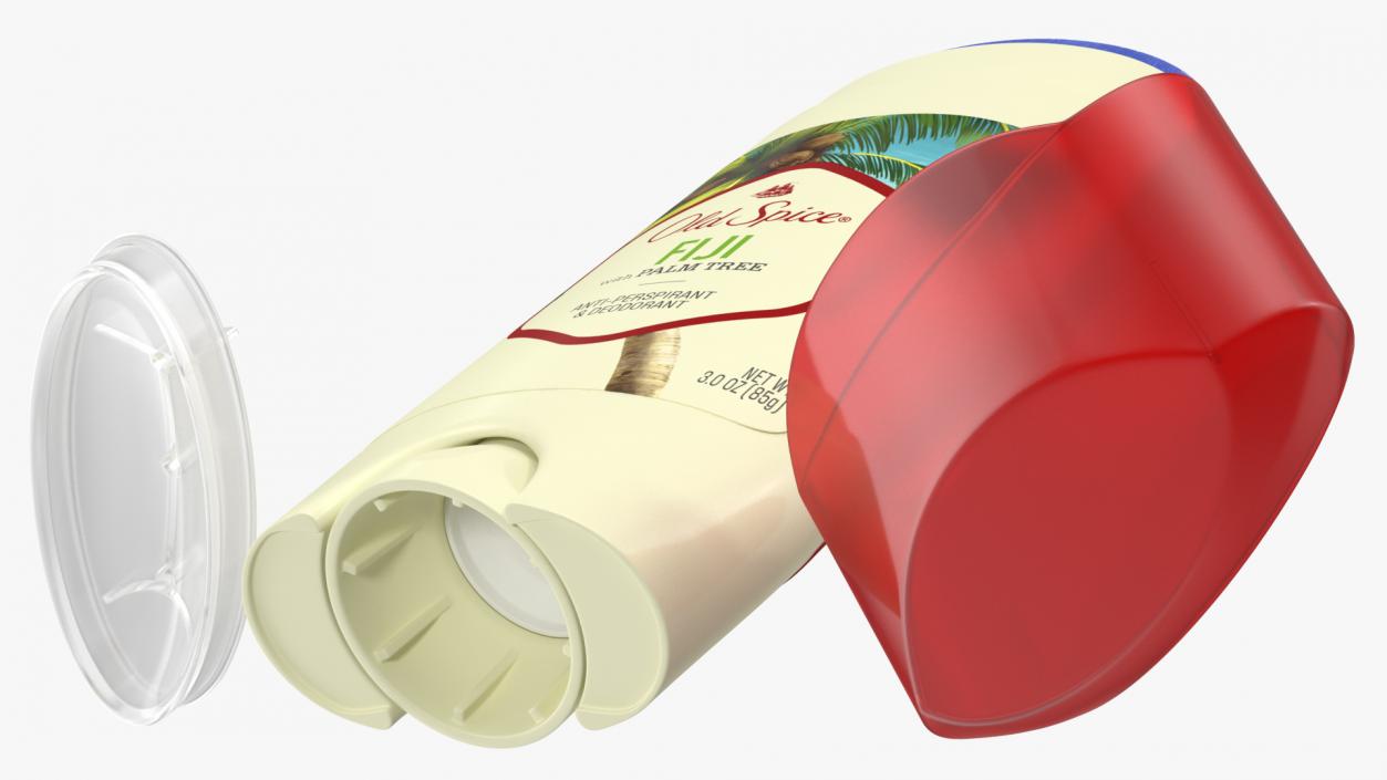 Old Spice Deodorant for Men Fiji Opened 3D model