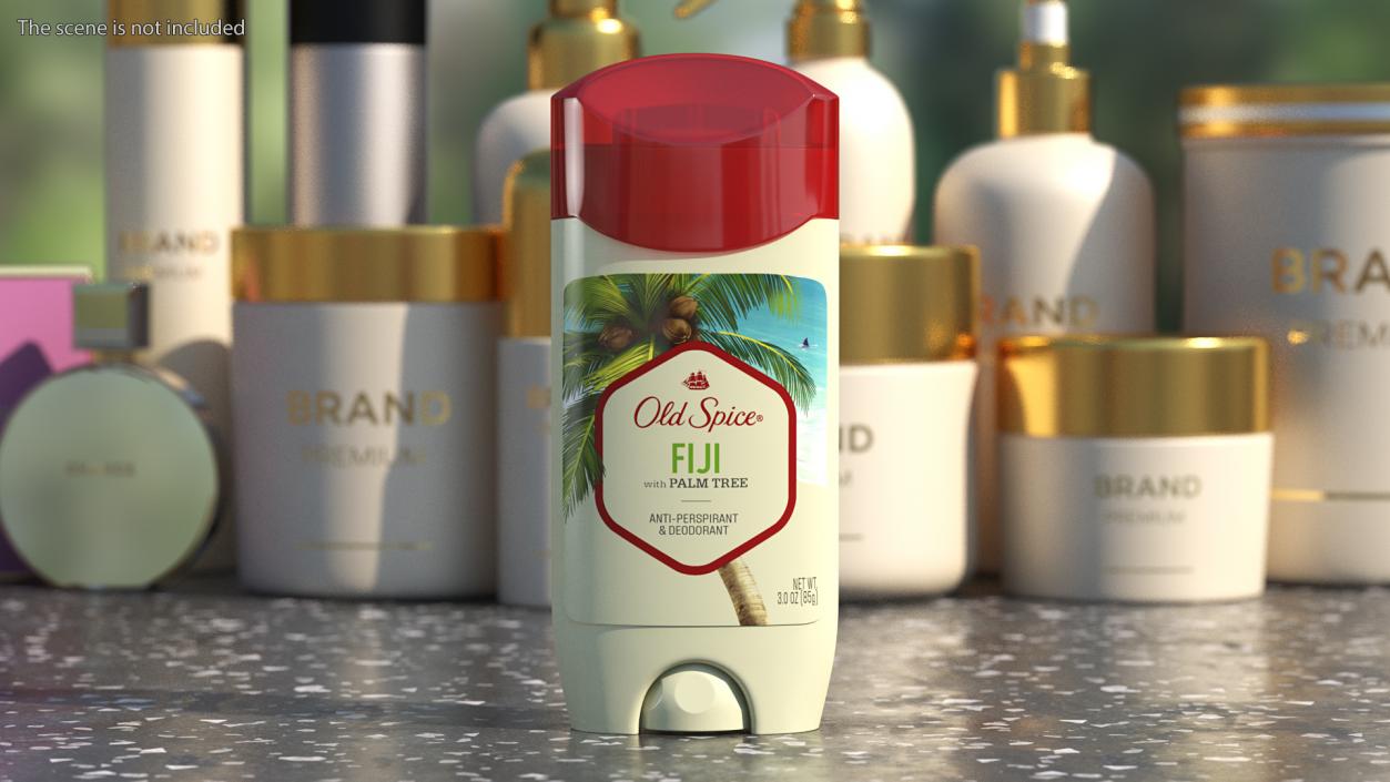 Old Spice Deodorant for Men Fiji Opened 3D model