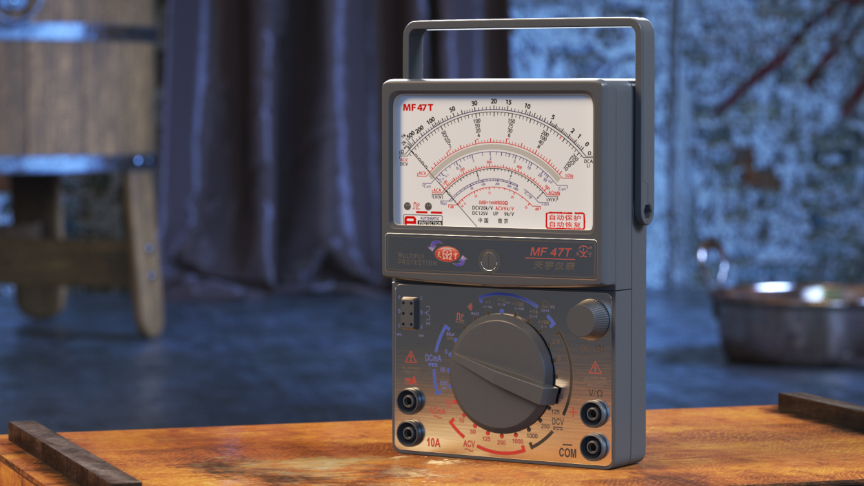 Portable Watt Meter 3D model